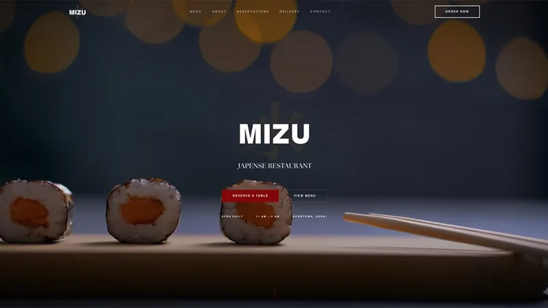 Mizu Dubai — Edomae sushi restaurant with fish flown in daily