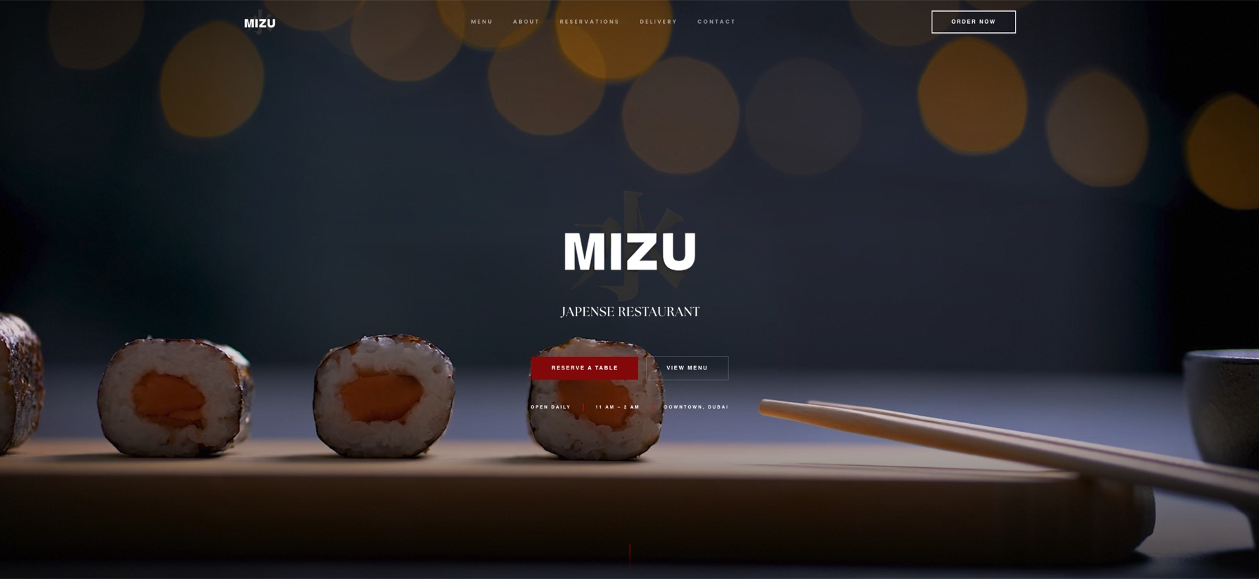 Mizu — homepage