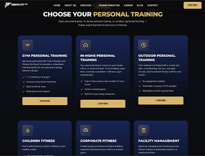 Thrive Fit DXB — personal training Dubai
