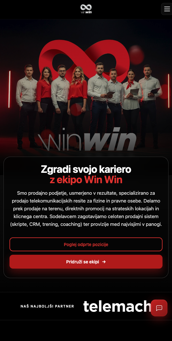 Win Win — mobile responsive view